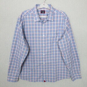 UNTUCKIT Button Down Mens Size XXL Plaid Slim Fit Wrinkle Free Classic